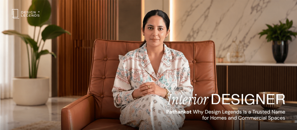 Interior design project by Design Legends, a trusted interior designer in Pathankot for residential and commercial spaces.